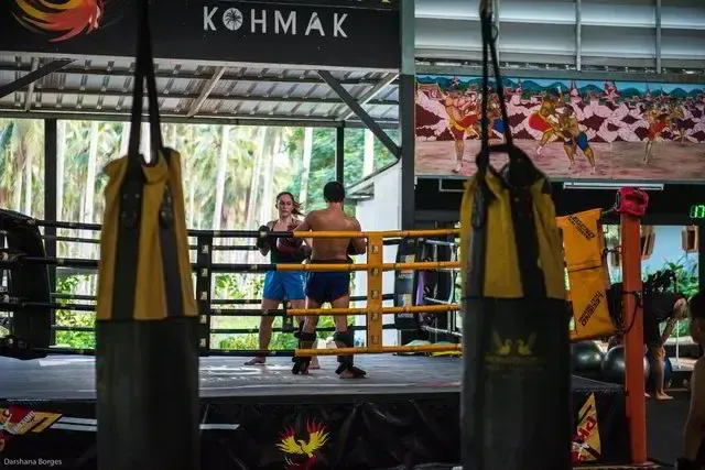 Muay Thai training at Good Time Sports Resort